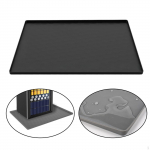 Mini &scaron;aldytuvo kilimėlis &Scaron;aldiklio la&scaron;ų surinkimo padėklas Neslystantis Namų reikmenys I&scaron;siliejimų prevencija Daugiafunkcis Plaunamas Black 65x60cm