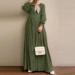 Laisva moteri&scaron;ka suknele musulmoni&scaron;ka maxi suknelė Abaya ilgomis rankovėmis vakarėliui Jilbab Ramadan XXXXXL
