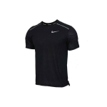 Nike Dri-FIT Sportinė Treniruočių Bėgimo Greitai džiūstanti Mar&scaron;kinėliai trumpomis rankovėmis Vyrams Vir&scaron;ūnės Juoda CT7750-010 M