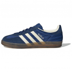 adidas Gazelle Indoor Mėlynos Dryžuotos Satino Moteri&scaron;ki Sportbačiai Victory-Blue Night-Indigo Cream-White JS1410 36