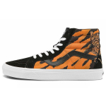 Vans Sk8 Reissue Tigro Siuvinėjimas Tigro Dryžiai Laisvalaikio Auk&scaron;takulniai Riedlenčių Batai Unisex Sportbačiai Juodi Oranžiniai VN0A2XSBORA 36