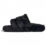 Adidas Originals Adilette serijos Storas padas Lauko vientisos konstrukcijos Patogios universalios Guminis padas Masažuojančios &scaron;lepetės Moteri&scaron;kos &scaron;lepetės Juodos IF3964 37⅓