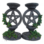 Nemesis Now Pentagramos žvakidė (Pakuotėje 2 vnt) One Size juoda