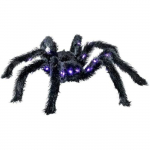 Accessoire - VIVING - Araign&eacute;e avec lumi&egrave;res - Taille 86 cm - Noir - Enfant Mixte juoda