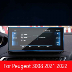 Skirta Peugeot 3008 -2022 automobiliniam GPS navigacijos LCD ekranui grūdinto stiklo apsauginė plėvelė automobilio salonui nuo įbrėžimų