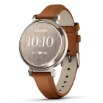 &bdquo;Garmin Lily 2 Classic&ldquo; įdegio aukso spalvos suderinamas akumuliatoriaus jungtis, skirtas LINE ir nė&scaron;čiosioms, japoni&scaron;kos odos / kreminės spalvos [&bdquo;Suica&ldquo; modelis / 5 dienų gyvenimas / miegas]
