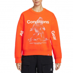 Nike ACG serijos Tuff Fleece atsparus vandeniui vilnos ilgomis rankovėmis paprastas mar&scaron;kinėlis moterims vir&scaron;utiniai drabužiai IO9404-819 S