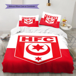 Hallescher FC ra&scaron;to patalynė, pledų komplektas, pledo užvalkalas, pagalvės užvalkalas, namų gimtadienio dovana (1 * antklodės užvalkalas + 2 * pagalvės užvalkalai, be &scaron;erdies) 135x200cm