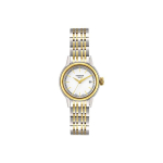 TISSOT Cason kolekcijos kvarcinis laikrodis moteri&scaron;kas, atsparus vandeniui iki 30 m, 28,5 mm*29,5 mm, baltas ciferblatas T085.210.22.011.00 White Dial beige