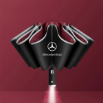 Automobilinis automatinis sulankstomas vėjo nepraleidžiantis skėtis nuo saulės Mercedes Benz A B C E S V klasės GLB GLC GLE Sprinter Pilot SLK SLC ML Vito juoda