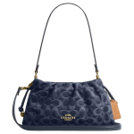 Coach Rankinė per petį Signature Drobė Ruda Atsitiktinė Kasdieniam Važiavimui CDE45-IMTYV Basic Set (Bag+Dust Bag)