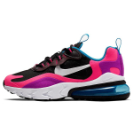 Nike Air Max 270 React Juoda Hyper Pink Ry&scaron;kiai Violetinė GS BQ0101-001 36