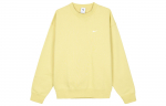 Nike Solo Swoosh Vyri&scaron;kas vilnos džemperis su apvalia apykakle Geltonas DX1362-700 L