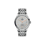 Tudor 1926 serija Automatinis mechaninis judėjimas Atsparus vandeniui Datos rodymas Reljefinė apdaila Laikrodis Vyri&scaron;ki laikrodžiai Sidabrinis M91450-0001 26-Day Warranty (Random Date)
