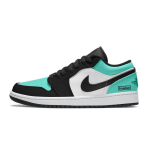 Jordan Air Jordan 1 Tiffany Atsparūs trinčiai Atsparūs trinčiai Žemi Vintažiniai Krep&scaron;inio Batai Unisex Juodi Žali 553558-165(Team701-F) 38.5
