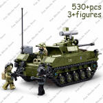 SLUBAN Military BTR-80 AS IFV &Scaron;arvuočio vežėjas Transporto priemonė Automobilis Modelis Statybiniai blokai Komplektai Kareivio figūrėlės Plytelės Vaikų Žaislai gray