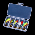 5 vnt. besisukantis metalinis VIB vibracinis masalas, suktukas &scaron;auk&scaron;tas žvejybos masalų rinkinys 3,5CM-16G-6# Jigs Upėtakis Žieminės žvejybos kietas masalas Pesca