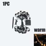 1 vnt LED saulės energijos styginė lempa lauko vandeniui atspari kalėdinė dekoratyvinė lemputė Retro kempingo palapinė Fairy Lamp WBL 1.5M 10LEDs