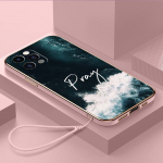 Prabangus padengtas TPU telefono dėklas su dirželiu, skirtas iPhone 6 6s 7 8 Plus SE XR XS 11 12 13 14 15 Pro Max mink&scaron;ti dėklai A40 Biblijos eilutė Jėzus Kristus krik&scaron;čionis for iPhone 6