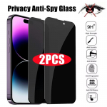2 vnt Privatumo ekrano apsauga, skirta iPhone 14 11 12 13 PRO MAX Mini Anti-Spy grūdintas stiklas, skirtas IPhone XS Max XR X 15 7 8 Plus SE iphone 11 juoda