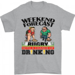 Savaitgalio prognozė Rugby Funny Beer Alcohol Unisex mar&scaron;kinėliai S