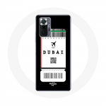 Coque pour Xiaomi Redmi Note 10 Pro Billet d'avion Dubai