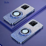 Prabangus padengiamas magnetinis laikiklio dėklas, skirtas Xiaomi Mi 13T 12T 11T Pro 14 13 12 11 Lite POCO X3 NFC X5 F3 F4 F5 M3 M4 silikoninis dangtelis Xiaomi 11T (11T Pro)