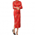 Moteri&scaron;ki apatiniai sijonai didesnio dydžio moteri&scaron;ki Cheongsam eleganti&scaron;ki auk&scaron;ti skeltukais ilgi Cheongsam klasikinio kini&scaron;ko stiliaus moteri&scaron;ki drabužiai vestuvių vakarėliams 2XL