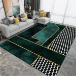 Nordic Carpet Svetainė &Scaron;viesūs Prabangūs Kavos staliukai Kilimėliai Miegamasis Didelio ploto kilimėlis Virtuvė Neslystantys kilimėliai 100 * 160cm