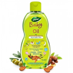Dabur Kūdikių aliejus: Nelipnus kūdikių masažo aliejus be kenksmingų cheminių medžiagų | Sudėtyje yra simondsijų, alyvuogių ir migdolų | Dermatologi&scaron;kai patikrintas be parabenų
