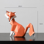 Moderni paprasta lapės stalo dekoracija svetainei, TV staliukui, vyno spintai, namų dekoracija, vestuvių dovana