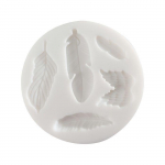 Moule en silicone - LE GEANT DE LA FETE - Mini - Th&egrave;me plumes - Flexible - D&eacute;moulage facile balta
