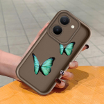 Mink&scaron;tas silikoninis kvadratinių kopėčių spausdinimo ra&scaron;tų telefono korpusas, pilnas dangtis, fotoaparatas, atsparus smūgiams, guminis dėklas, skirtas Vivo Vivo Y7S balta
