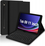 &bdquo;Samsung A9 Plus&ldquo; plan&scaron;etinio kompiuterio dėklas su S9 FE nuimama &bdquo;Bluetooth&ldquo; klaviatūra ir pele &ndash; A78 apsauginis dangtelis TAB A8 10.5