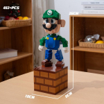 Super Mario Bros kaladėlės Yoshi Luigi Žvaigždė Surinkimas Klaustukas MOC 3D modelis Mario Mini kaladėlių žaislas Kalėdų dovanai No Box