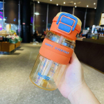 Durable Large-Capacity Student Tumbler: Stylish, Portable, Double-Straw Design 630ml