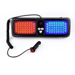 TASWK 86 LED Priekinio stiklo Didelio ry&scaron;kumo LED Teisėsaugos Avarinio pavojaus įspėjimo Stroboskopinė lemputė Tinka komerciniam sunkvežimiui, laivui, automobiliui (Raudona Melyna)