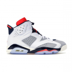 Air Jordan 6 Retro Tinker Vyri&scaron;ki sportbačiai Raudoni Balti Infraraudonųjų spindulių-23-Neutraliai Pilki-Balti-Burės spalvos 384664-104 44