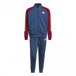 Adidas sportinis kostiumas, patogus, užtrauktuku su ilgomis rankovėmis, palaidinė su rai&scaron;teliu, universalios, paprastos, ilgos kelnės, laisvalaikio sportinis komplektas, unisex sportiniai kostiumai - mėlyna, raudona, JZ0108 L