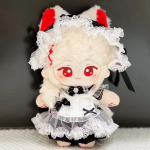 20cm mink&scaron;ta anime Genshin Impact Kawaii Kaedehara Kazuha pliu&scaron;inė lėlė Cosplay figūrėlė Modelis Žaislas Vaikams Dovana Su skeletu lėle No Skeleton black