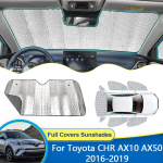 Lango skydelis Toyota CHR C-HR AX10 AX50 2016 2017 2018 Apsauga nuo saulės Priekiniai stiklai Užuolaidos Užuolaidos Skėčiai nuo saulės Rear Widow 4pcs