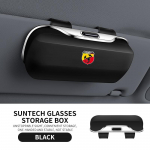 Automobilinis akinių dėklas Dėžutė Laikiklis akinukams nuo saulės Laikymas skydelyje Apsauginis rėmelis Dėžutė Klipsas akiniams Fiat Abarth 695 595 124 Spider ABARTH-BLACK