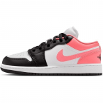 Air Jordan 1 Low Alt GS Juodi Balti Rožiniai Vaikų Sportbačiai Pink-Gaze 553560-025 36