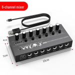8 kanalų kompakti&scaron;kas garso mai&scaron;ytuvas mikrofonams ir instrumentams