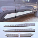 Subaru Forester 2025 2026 4 spalvos plieniniai Automobilio &scaron;oninių durų kėbulo apdailos juostelės Anti-scratch Protector Automobilio juostelės steel silver matte