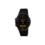 CASIO Vyri&scaron;kas standartinės serijos juodas laikrodis AW-90H-9E AW-90H-9E Black Dial black