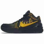 Nike Zoom Kobe 4 Protro 'Black Mamba' amortizuojantys žemi krep&scaron;inio batai Unisex Juodi Auksiniai FQ3544-001(Komanda188-) 38