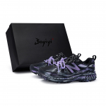 New Balance NB 410 V5 Kvėpuojantis Padengimas Žemas Vir&scaron;us Bėgimo Batai Unisex Juoda Violetinė MT410CK5(Team80-S-BOX) 39.5