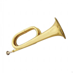 Kornetas Varis Muzikos Instrumentas Ne&scaron;iojamas Su Antgalio Pūtimui Vaikams Pažengusiems beige