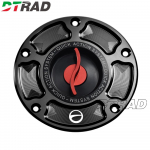 Motociklo kuro bako dangtelis Aprilia Tuono V4 RSV4 RR RF 1100 Factory 2015-2021 Priedai Greito atjungimo dujų kuro bako dangalas Black-Type-S